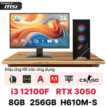 PC CPS X MSI Gaming Intel i3 Gen 12 Kèm màn hình