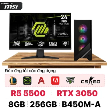 PC CPS X MSI Gaming AMD R5 Kèm màn hình