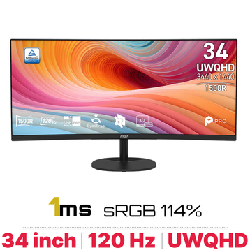 Màn hình cong MSI PRO MP341CQ E12 34 inch