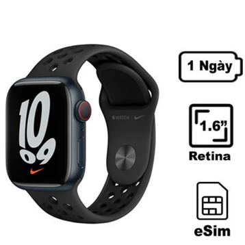 Apple Watch Series 7 41mm Nike (4G) Viền nhôm dây cao su - Cũ Đẹp