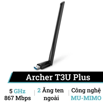 USB Wifi TP-Link T3U Plus băng tần kép AC1300