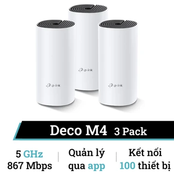 Hệ thống Wifi Mesh cho toàn ngôi nhà AC1200 Tp-Link Deco M4