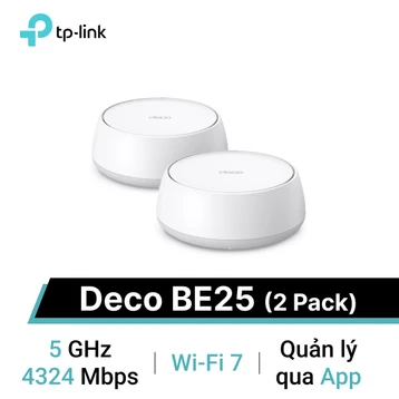 Hệ thống Mesh Wifi 7 BE5000 TP-Link Deco BE25 (2 Pack)