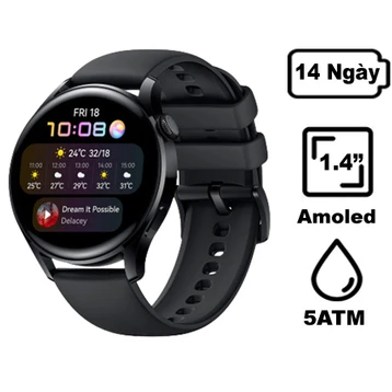 Đồng hồ thông minh Huawei Watch 3 dây silicone - Cũ Trầy Xước