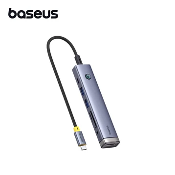 Hub Baseus Ultrajoy Series 7-Port Docking Station (Type-C to HDMI4K@60Hz*1+USB3.0*2+PD*1+RJ45*1+SD/TF3.0*1)