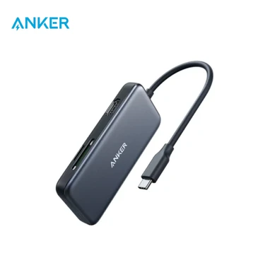 Hub Anker Powerexpand 5 trong 1 USB-C TO HDMI 4K, 2 USB-A 3.0, 2 cổng đọc thẻ nhớ A8334
