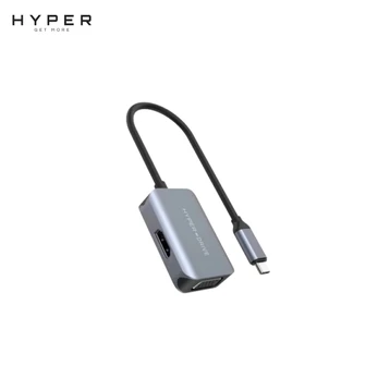 Hub chuyển đổi HyperDrive HDMI/VGA 4K60Hz 2 in 1 USB-C HD-C2HV