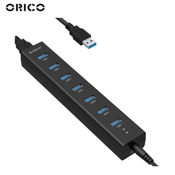 Hub USB 3.0 Orico H7013-U3-AD-BK