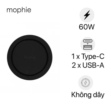 Hub Mophie sạc không dây đa năng Universal 3 in 1