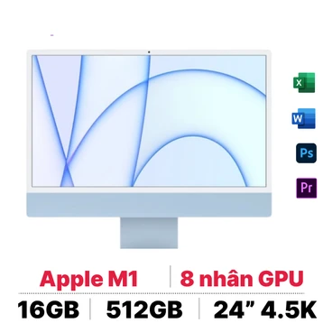 iMac 24 2021 M1 8GPU 16GB 512GB I Chính hãng Apple Việt Nam