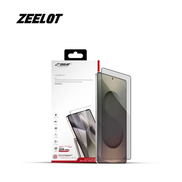 Dán kính cường lực màn hình Samsung Galaxy S26 Ultra Zeelot chống nhìn trộm Solidsleek Full viền đen cao cấp (có khay hỗ trợ dán)