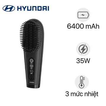 Lược điện duỗi tóc không dây Hyundai HC-204-BK