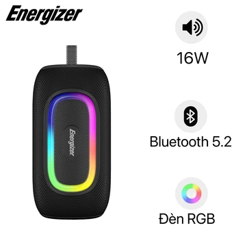 Loa Bluetooth Energizer tích hợp pin dự phòng BTS163BK