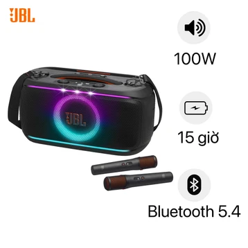 Loa JBL Partybox On The Go 2 Plus (Kèm 2 Micro không dây hỗ trợ AI)