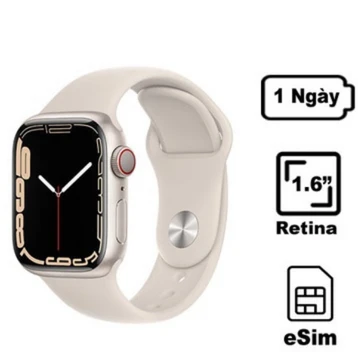 Apple Watch Series 7 41mm (4G) Viền nhôm dây cao su - Đã kích hoạt