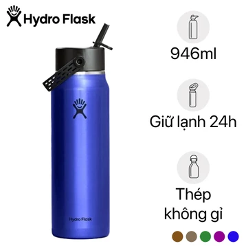 Bình giữ nhiệt Hydro Flask Lightweight Wide Flex Straw Cap 946ml LW32LWFS