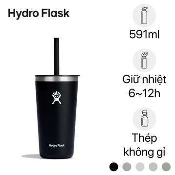 Ly giữ nhiệt Hydro Flask All Around Tumbler Straw Lid 591ml T20PS