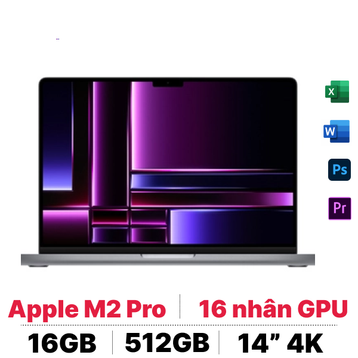 MacBook Pro 14 inch M2 Pro 2023 (10 CPU - 16 GPU - 16GB - 512GB) - Cũ Xước Cấn