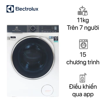 Máy giặt sấy Electrolux cửa ngang giặt 11kg - sấy 7kg 2021 (EWW1142Q7WB)
