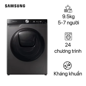 Máy giặt sấy Samsung giặt 9.5kg - sấy 6kg 2021 (WD95T754DBX/SV)