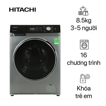 Máy giặt sấy Hitachi cửa ngang giặt 8.5kg - sấy 5kg 2023 (BD-D852HVOS)