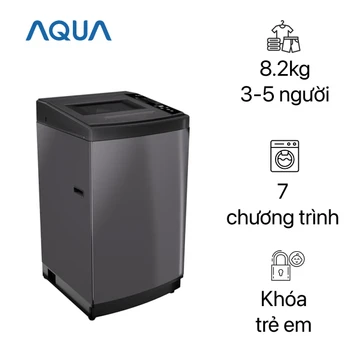 Máy giặt AQUA cửa trên 8.2kg 2021 (AQW-S82JT.BK)