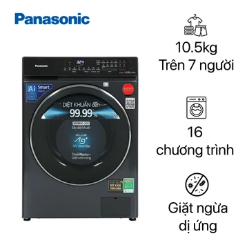 Máy giặt sấy Panasonic giặt 10.5kg - sấy 6kg 2022 (NA-S056FR1BV)