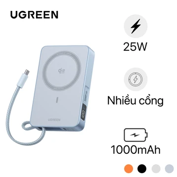 Pin sạc dự phòng Magsafe Ugreen MagFlow 65958 10000mAh 25W