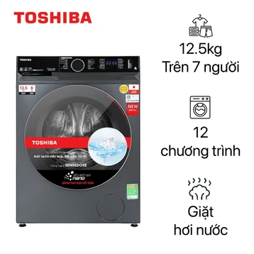 Máy giặt sấy Toshiba giặt 12.5kg - sấy 8kg 2023 (TWD-BM135GF4V(MG))