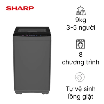 Máy giặt Sharp cửa trên 9kg 2026 (ES-TN91EN-DG)