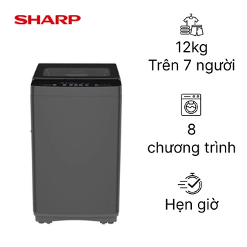 Máy giặt Sharp cửa trên 12kg 2026 (ES-TN121EN-DG)