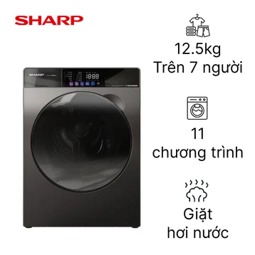 Máy giặt Sharp cửa ngang 12.5kg 2026 (ES-FKC125ED-DG)