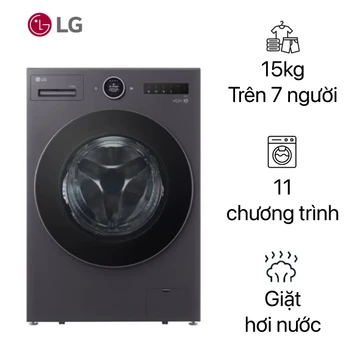 Máy giặt sấy LG giặt 15kg - sấy 8kg 2025 (F2515RNTG)