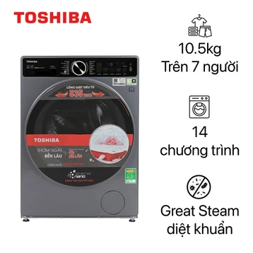 Máy giặt Toshiba cửa ngang 10.5kg 2024 (TW-T25BU115MWV(MG))