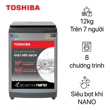 Máy giặt Toshiba cửa trên 12kg 2021 (AW-DUK1300KV(SG))