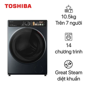 Máy giặt Toshiba cửa ngang 10.5kg 2024 (TW-T25BZU115MWV(MG))