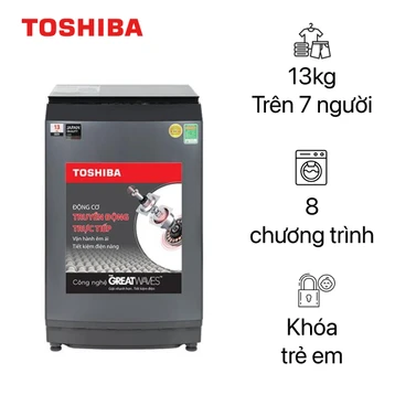 Máy giặt Toshiba cửa trên 13kg 2023 (AW-DUM1400LV(MK))