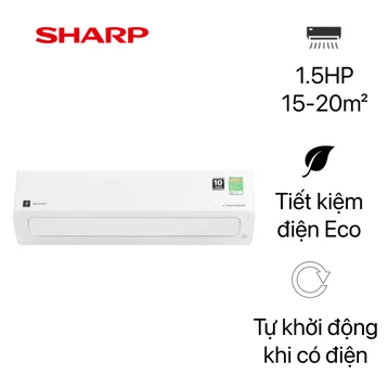 Máy lạnh Sharp Inverter 1.5 HP AH-XP13CMW
