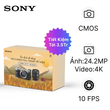 Bộ Kit Chuyên Du Lịch Sony A7C + Lens 24-50mm F2.8 G