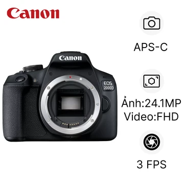 Máy ảnh kỹ thuật số Canon EOS 2000D - Cũ Đẹp