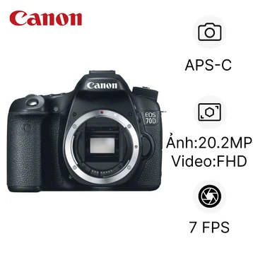 Máy ảnh kỹ thuật số Canon EOS 70D - Cũ Trầy Xước