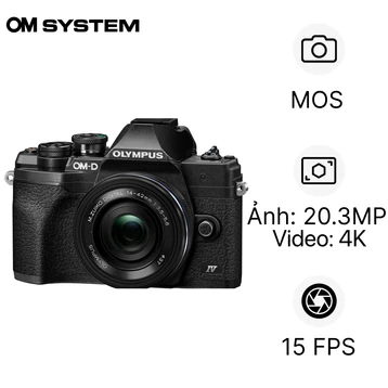 Máy ảnh OM SYSTEM OM-D E-M10 Mark IV (kèm ống kính M.Zuiko Digital ED 14-42mm F3.5-5.6 EZ)
