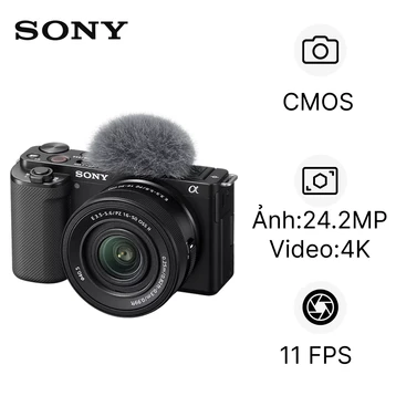 Máy ảnh kỹ thuật số Sony ZV-E10K - Đã Kích Hoạt