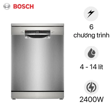 Máy rửa bát độc lập Bosch 14 Bộ Series 4 (SMS4EVI04E)