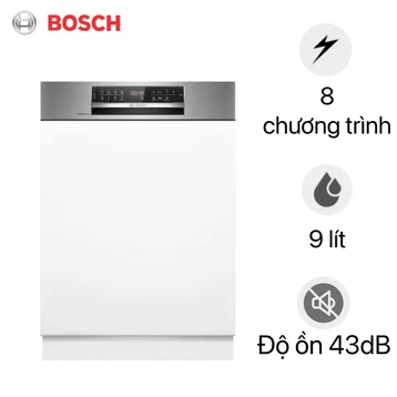 Máy rửa bát bán âm Bosch 14 bộ Series 6 (SMI6ECS10E)