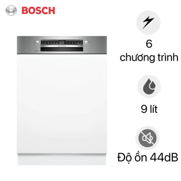 Máy rửa bát bán âm Bosch 14 bộ Series 4 (SMI4EVS08E)