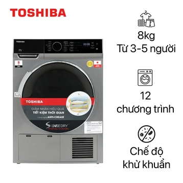 Máy sấy Toshiba bơm nhiệt 8kg 2023 (TD-K90MEV(SK))