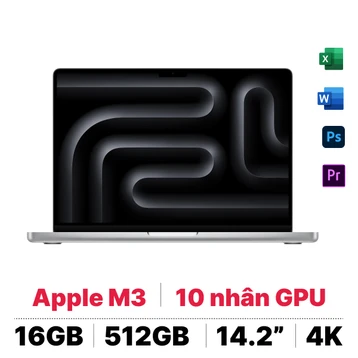 MacBook Pro 14 inch M3 2023 (8 CPU - 10 GPU 16GB 512GB) - Cũ Đẹp
