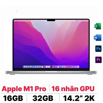 Macbook Pro 14 M1 Pro 10 CPU - 16 GPU 32GB 512GB 2021 Sạc 96W - Cũ Xước Cấn