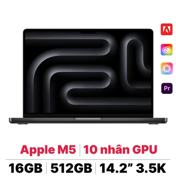MacBook Pro 14 M5 10CPU 10GPU 16GB 512GB Sạc 96W | Chính hãng Apple Việt Nam